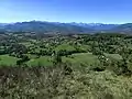 Le village vu depuis le tuc de Montcalivert.