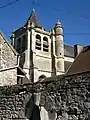 Le clocher de l'église Saint-Germain, vue depuis le sud-ouest.