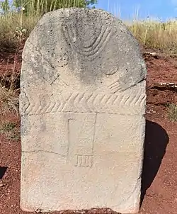 Statue-menhir du Mas d'Azaïs (groupe rouergat).