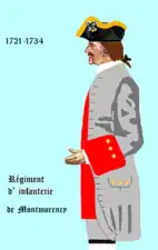 régiment de Ligny de 1721 à 1734