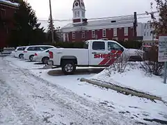 Voiture de shérif du comté de Washington dans le Vermont.