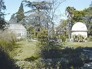 Vue sur l'observatoire astronomique.