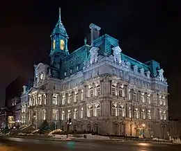 Hôtel de ville de Montréal (QC, Canada).