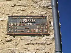 Plaque de cocher