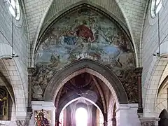 Fresque du XIXe siècle (entrée du chœur de l'église).