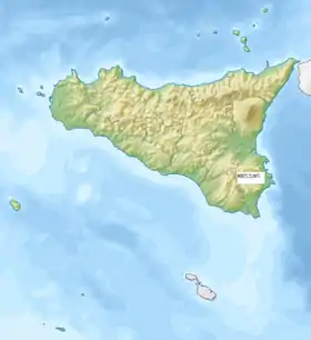 Situation sur la carte de Sicile