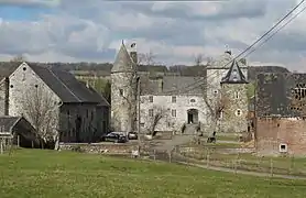 Ensemble formé par le château de Streversdorp ou Schlossgraaf et ses abords