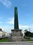 Le monument à Cugnot tel qu'on le voit aujourd'hui.