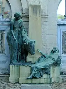 Monument à Saturnin Arloing, à l'ancienne École vétérinaire de Lyon.