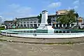 Monument au jardin public de Bonanjo à Douala au Cameroun