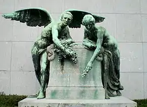Monument à Edith Cavell et Marie Depage à Uccle, Paul Du Bois, 1920.