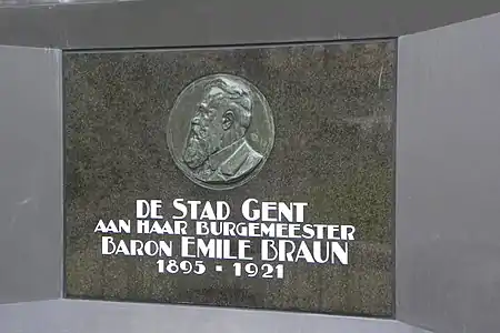 La dédicace à Émile Braun.