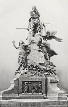 Monument à Victor Hugo (1902), bronze, Paris, place Victor Hugo (œuvre détruite).
