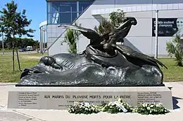 Le monument Le Pluviôse après sa restauration le 24 juin 2023.