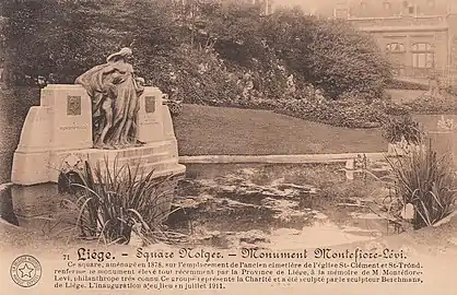 Le monument Montefiore-Levi en 1911.