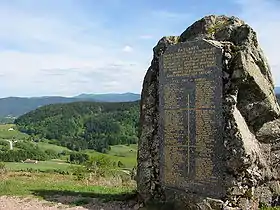 Monument des fusillés de la Résistance à Basse-sur-le-Rupt.