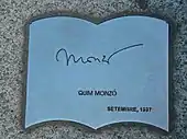 Signature de Quim Monzó