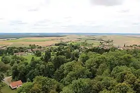 Vue depuis le sommet du monument américain.