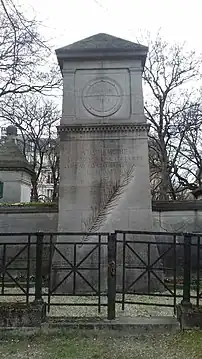 Monument aux combattants de Buzenval. Cimetière du Père-Lachaise (72e division).