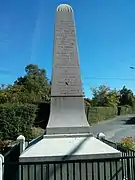 Face arrière du monument aux morts