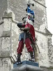 Photographie montrant le monument aux morts de la Guerre de 1870