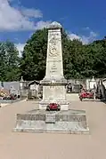 Monument aux morts du cimetière du Genevrey.