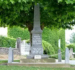 Le monument aux morts.