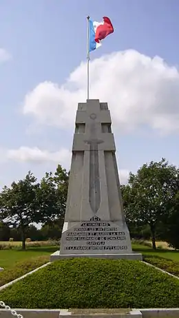Le monument de la reddition de la poche de Saint-Nazaire.