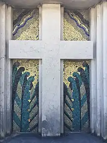 Mosaïque de pâte de verre, style Art Déco.