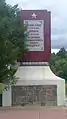 Monument au cimetière militaire à Vainode.