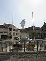Le Poilu mourant en défendant le Drapeau (monument aux morts)