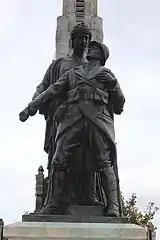 détail du monument aux morts.