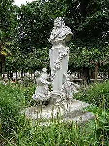 Monument à Charles Perrault (entre 1903 et 1908), Paris, jardin des Tuileries.