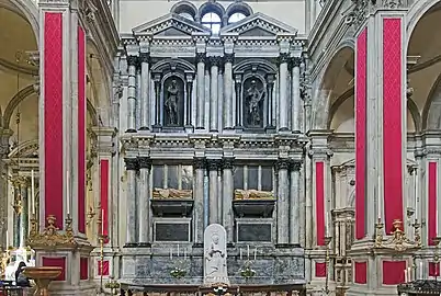 Monument et tombe des doges Lorenzo et Gerolamo Priuli, par Cesare Franco.