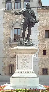 Statue d'Alvaro de Bazán à Madrid, 1891