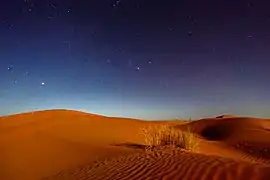 Clair de lune au Sahara. Novembre 2013.