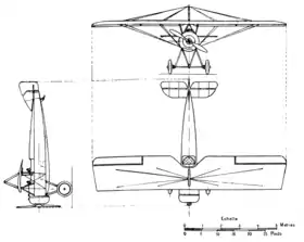 vue en plan de l’avion