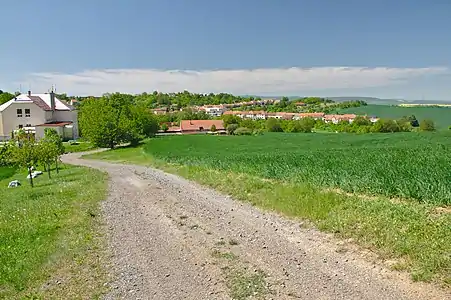 Vue générale de Moravské Málkovice.