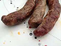 Morceaux de viande boucanée.