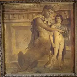 Achille et le Centaure Chiron, copie d'après une fresque antique (1859), Paris, musée Gustave-Moreau.