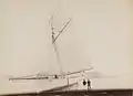 Le yacht La Ville d'Ys à Morgat en 1885 (photographie d'Armand Peugeot).