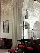 Pilier sud-est de la croisée du transept.