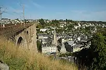 Morlaix vue du haut du viaduc