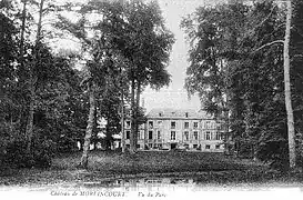 Le parc du château vers 1910.