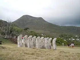 Vue du morne Clochette depuis le site de Cap 110.