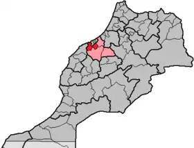 Localisation de Province de BerrechidVariante : Berrchid