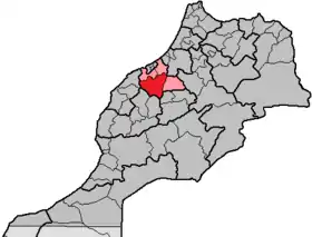 Localisation de Province de Settat