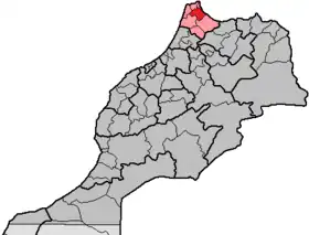 Localisation de Province de Tétouan