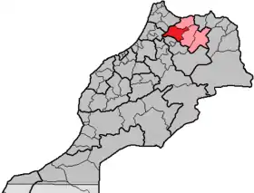 Localisation de Province de Taounate