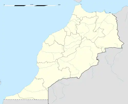 Localisation sur la carte du Maroc